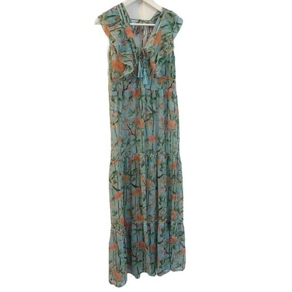 America & Beyond Floral Maxi Dress